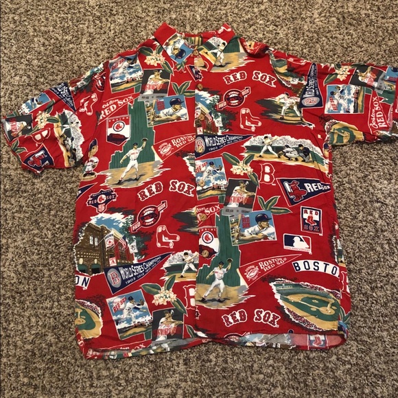 boston red sox hawaiian shirt
